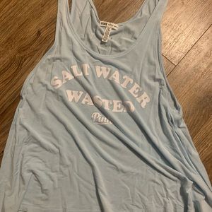 Salt water waster pink tank top